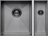 1810 AXIXUNO SET A - 355U & 150U Undermount 1.5 Bowl Sink - Gunmetal