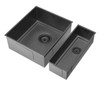 1810 AXIXUNO SET A - 355U & 150U Undermount 1.5 Bowl Sink - Matte Black