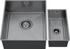 1810 AXIXUNO SET B - 355U & 150U Undermount 1.5 Bowl Sink - Gunmetal