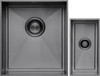 1810 AXIXUNO SET B - 355U & 150U Undermount 1.5 Bowl Sink - Gunmetal