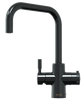 QETTLE Original 4 in 1 Square Black Boiling Water Tap with 4L Tank