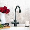 QETTLE Signature Classic 4 in 1 Round Black Boiling Water Tap with 4L Tank