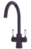 QETTLE Signature Classic Round Mixer Dual Lever Tap - Gunmetal