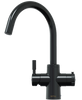 QETTLE Original 4 in 1 Round Black Boiling Water Tap with 7L Tank