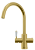 QETTLE Signature Classic 4 in 1 Round Brass Boiling Water Tap with 7L Tank
