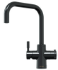 QETTLE Original 4 in 1 Square Black Boiling Water Tap with 2L Tank