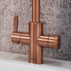 QETTLE Signature 4 in 1 Round Copper Boiling Water Tap with 2L Tank