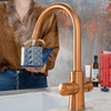 QETTLE Signature Classic 4 in 1 Round Copper Boiling Water Tap with 2L Tank