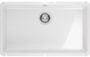  Franke Kubus KXK 110-71 Single Bowl Ceramic Undermount Kitchen Sink - White