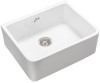 Rangemaster Belfast Fire-Clay Single Bowl Ceramic Kitchen Sink - White