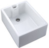 Rangemaster Classic Belfast Fire-Clay Single Bowl Ceramic Kitchen Sink - White
