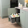 Caple Base Mounted 36L Duo Pull Out Bin