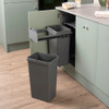 Caple Base Mounted 52L Duo Pull Out Bin