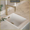 Austen & Co. Torino Small Single Bowl Inset & Undermount Ceramic Kitchen Sink