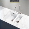Austen & Co. Torino 1.5 Bowl Inset & Undermount Ceramic Kitchen Sink