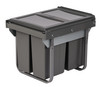 Austen & Co. 40L Built-In Hinged Cupboard Kitchen Bin - 3 Compartments