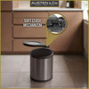 Austen & Co. 15L Built-In Hinged Cupboard Kitchen Bin - 1 Compartment