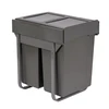Austen & Co. 60L Built-In Hinged Cupboard Kitchen Bin - 2 Compartments