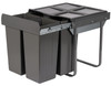 Austen & Co. 68L Built-In Hinged Cupboard Kitchen Bin - 4 Compartments