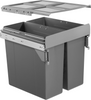 Austen & Co. 68L Pull Out Cupboard Kitchen Bin - 2 Compartments