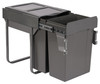 Austen & Co. 60L Pull Out Cupboard Kitchen Bin - 2 Compartments