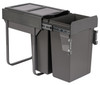 Austen & Co. 56L Pull Out Cupboard Kitchen Bin - 2 Compartments