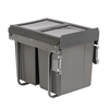 Austen & Co. 40L Pull Out Cupboard Kitchen Bin - 2 Compartments
