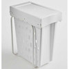 Wesco White Laundry Boy Basket Slide Out Laundry Basket