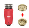 Franke 75 Waste Disposal Unit with Round Air Switch and Flange - Gold