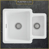 Austen & Co. Atri 1.5 Bowl Reversible Inset & Undermount Ceramic Kitchen Sink
