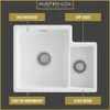 Austen & Co. Atri 1.5 Bowl Inset & Undermount Ceramic Kitchen Sink