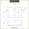 Austen & Co. Aurelia Belfast Ceramic Kitchen Sink