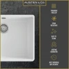 Austen & Co. Aurelia Fluted Belfast Ceramic Kitchen Sink
