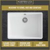 Austen & Co. Aurelia Fluted Belfast Ceramic Kitchen Sink