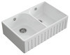 Austen & Co. Palazzo Fluted Double Bowl Belfast Ceramic Kitchen Sink