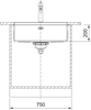 Franke BDX 210/110-65 Flushmount/Slimtop/Undermount Single Bowl Kitchen Sink - Stainless Steel