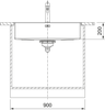 Franke BDX 210/110-80 Flushmount/Slimtop/Undermount Single Bowl Kitchen Sink - Stainless Steel