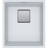 Franke Kubus KNG Pro 110-37 Fragranite Undermount Single Bowl Kitchen Sink - Polar White