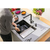 Franke Kubus KNG PRO 110 52 Fragranite Undermount Single Bowl Kitchen Sink - Matt Black