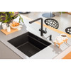 Franke Kubus KNG PRO 110 52 Fragranite Undermount Single Bowl Kitchen Sink - Matt Black