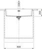 Franke Maris MRG 610-72 Fragranite Inset Single Bowl Kitchen Sink - Polar White