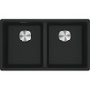 Franke Maris MRG 620-35-35 Fragranite Inset 2 Bowl Kitchen Sink - Matt Black