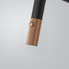 Franke Maris Stripes U Pull Down Mixer Tap - Matt Black / Copper