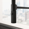 Franke Maris Stripes Semi Pro Mixer Tap - Matt Black