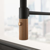 Franke Maris Stripes Semi Pro Mixer Tap - Matt Black / Copper