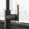 Franke Maris Stripes Semi Pro Mixer Tap - Matt Black / Copper