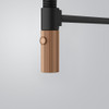 Franke Maris Stripes Semi Pro Mixer Tap - Matt Black / Copper
