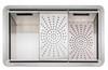Caple Zona 100 Inset &  Undermount Single Bowl Stainless Steel Kitchen Sink