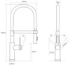 Caple Navitis Pull-Out Spray Kitchen Tap - Stainless Steel