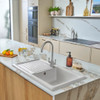Caple Avel Puriti Triple Lever Kitchen Tap - Brushed Nickel